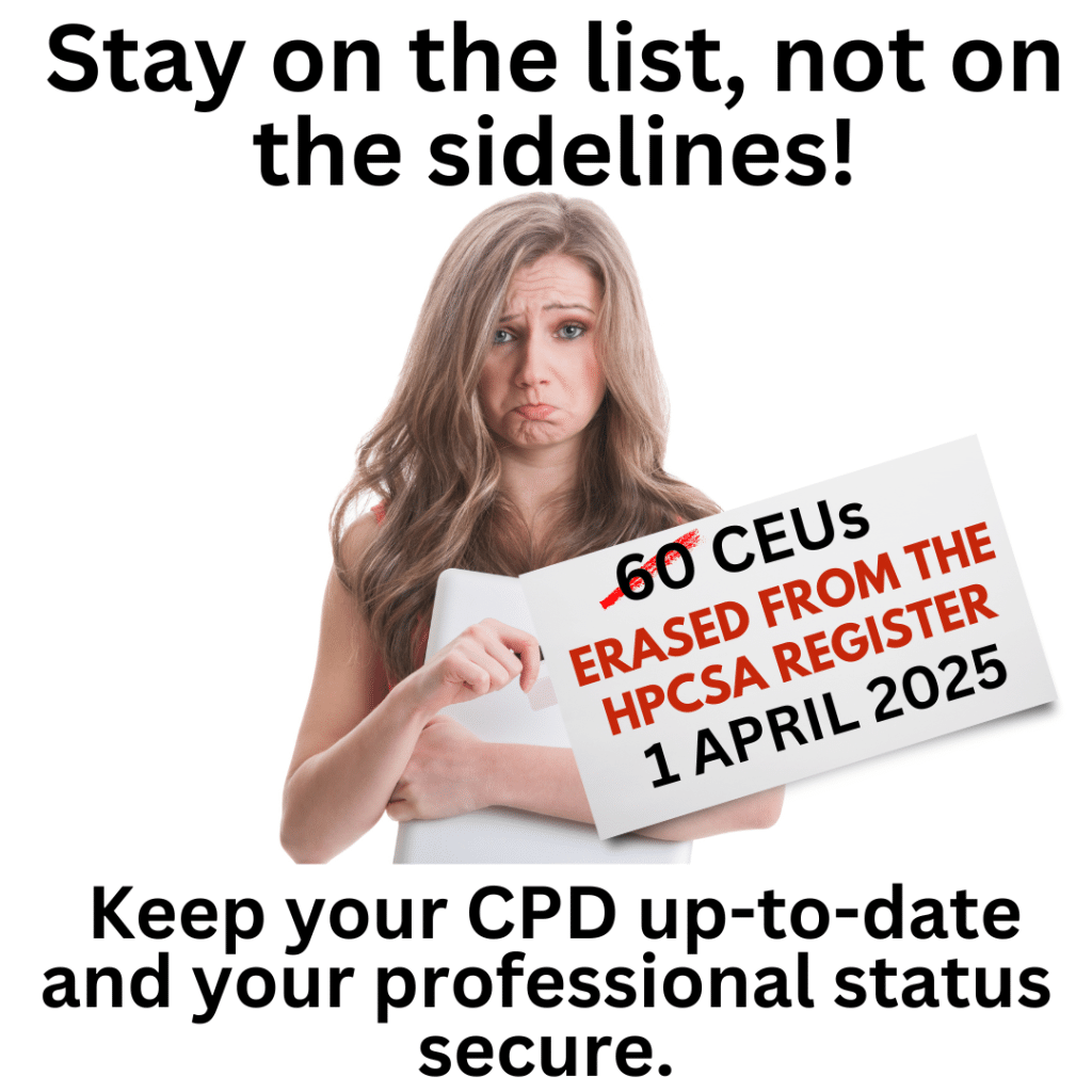 Keep your CPD up-to-date and your Professional Status intact.